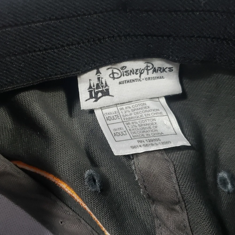 Disney Parks Mickey Mouse DJ Embroidered Baseball Hat Adult Size Flat Bill Cap